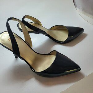 Levity patent leather sling back 7m